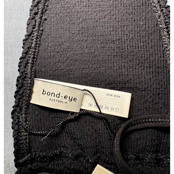Bond-Eye Swim Jean Triangle Bikini Top Women's Black One Size - Picture 3 of 7